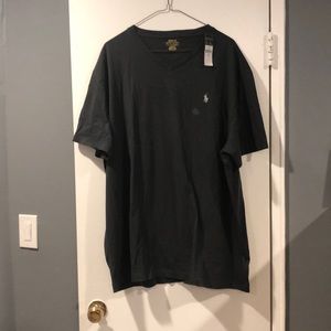 Black Polo Ralph Lauren V Neck T-Shirt